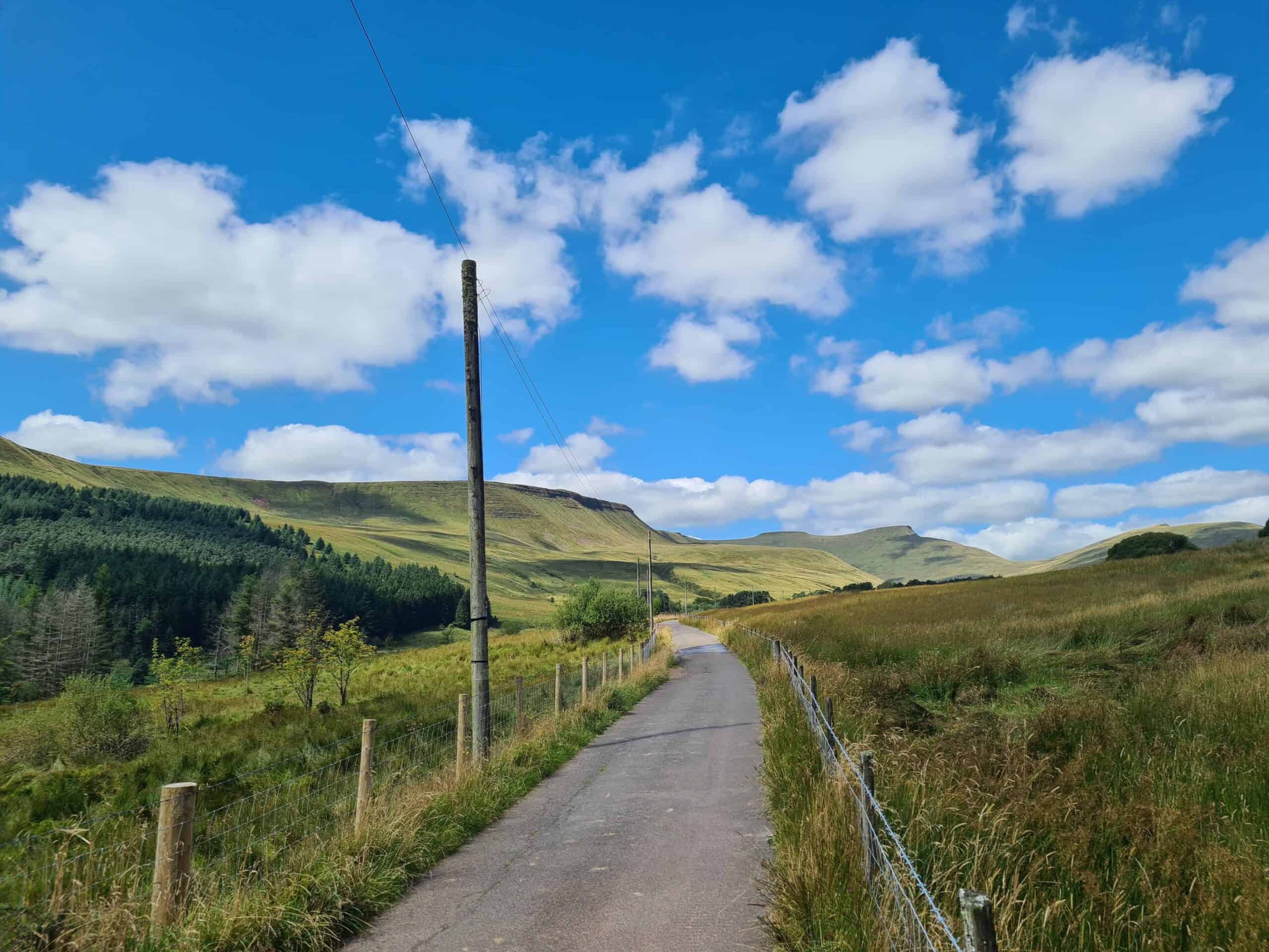 A track leading to pen y fan in the Brecon Beacons